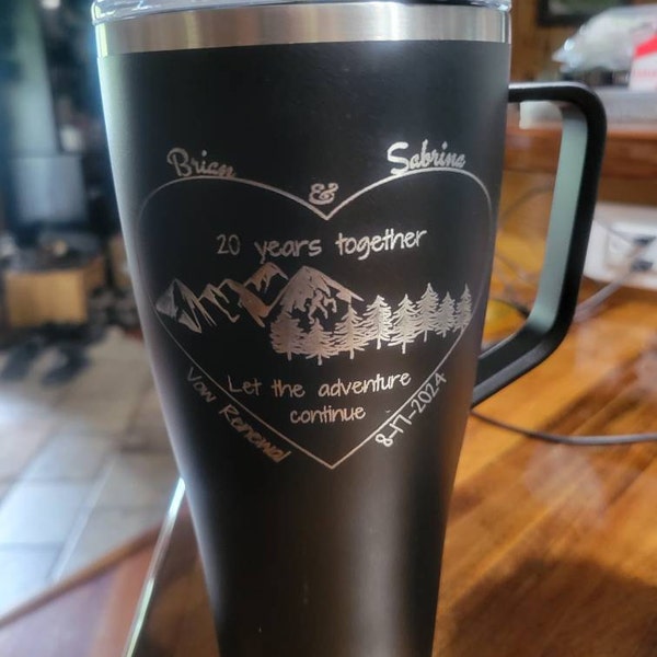 NEW Personalized Tumbler Personalized 40 Oz Tumbler With Lid and Two ...