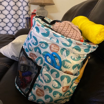 Yarn Storage Bag X-LARGE Bucket Style Yarn Tote Bag Craft - Etsy