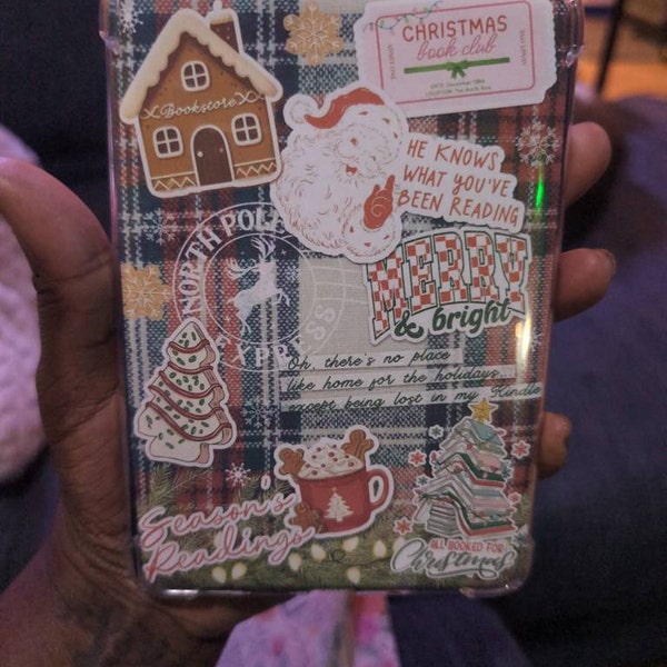 Christmas Holiday Themed Printable Kindle Insert for Clear Case ...