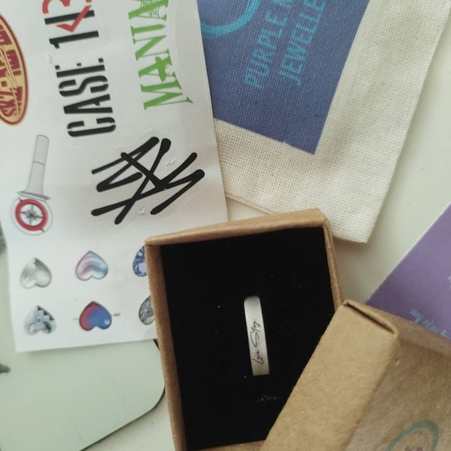Stray Kids Lovestay Ring Adjustable Kpop Sterling Silver by