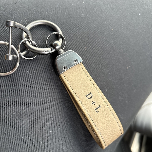 Personalized Leather Keychain,custom Wrist Strap Key Ring,leather ...