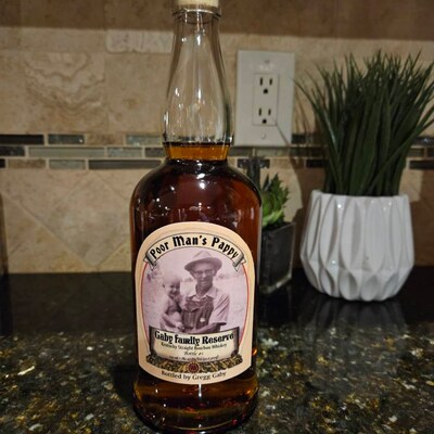 Custom Pappy Van Winkle Label Bottle Poor Man's Pappy Van Winkle Label Pappy Label Personalized ...