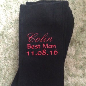 Personalised Socks Groom Best Man Usher Father of the Bride | Etsy