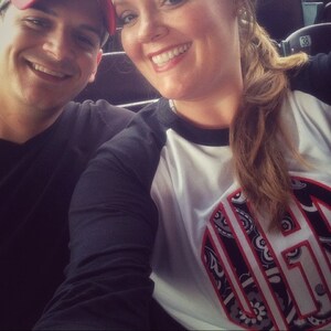 mlb monogram tee