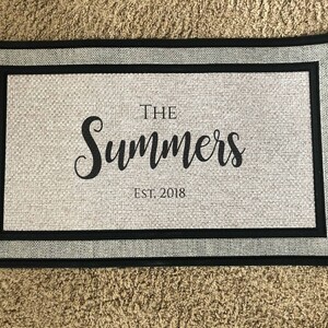 Tapete Personalizado con nombre de familia /& est fecha fecha memorable