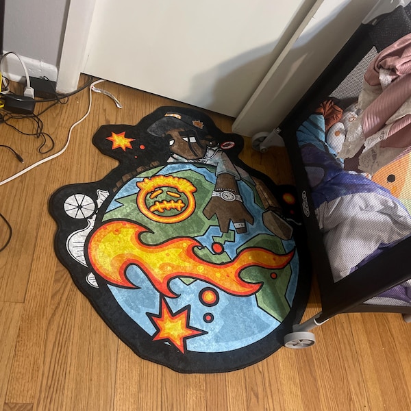 Travis Scott, Cactus Jack, Astroworld, Washable, Area Runner Rugs ...