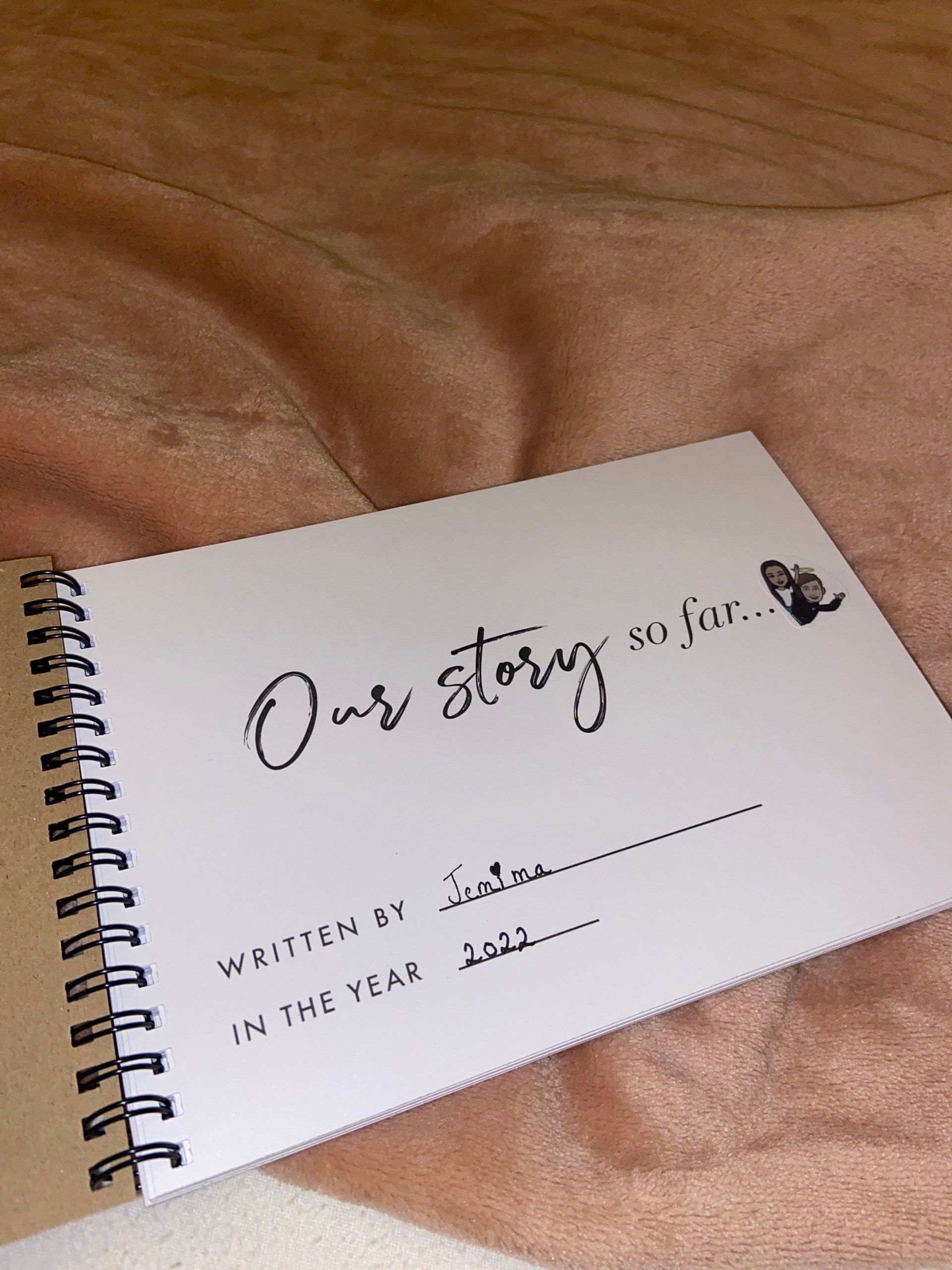 Reasons why I love you, Anniversary gift, boyfriend, husband, wife, partner, gifts for him, love, Our Story Scrapbook, memories journal