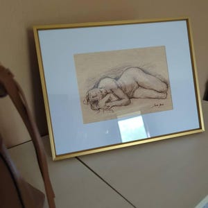 Original, NOT A PRINT - Fallingwater house Frank Lloyd Wright, arquitecture wall art, 20th century architectural drawing - Unframed art