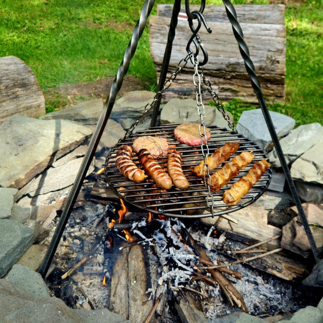 Campfire Cooking Hanging Grill for Tripods - Etsy