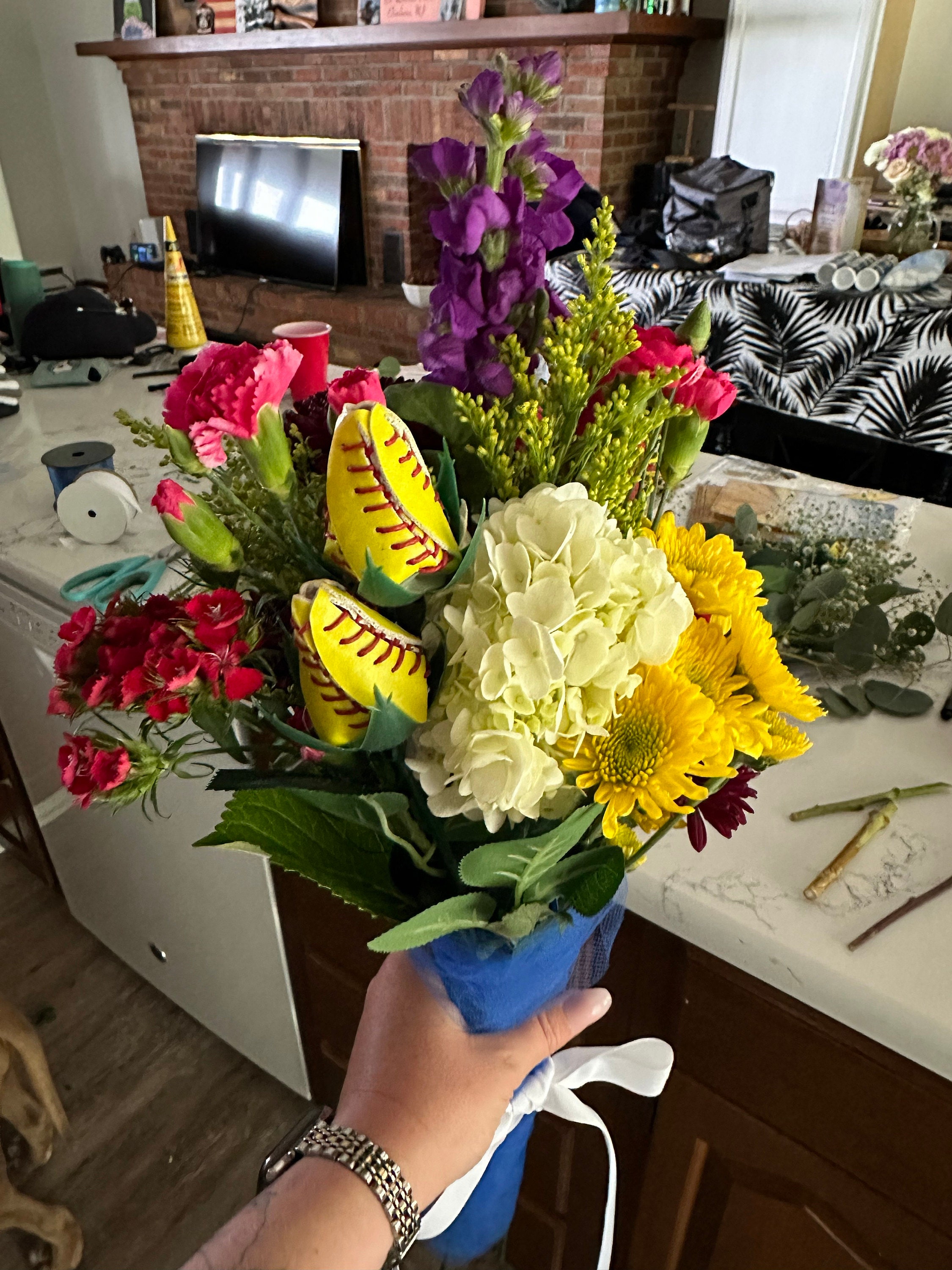 Softball Roses Select Qty Softball Gift Back to School