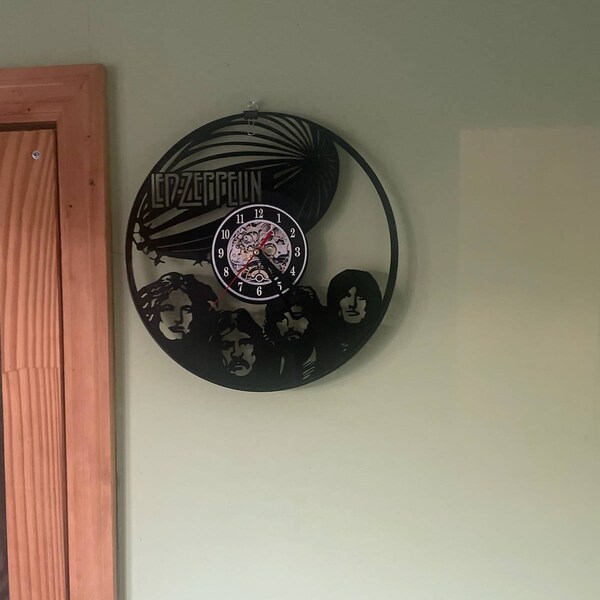 AC DC Vinyl Record Wall Clock Music Lover Home Decor Rock Legends ...