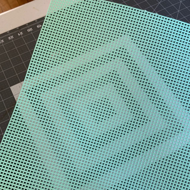 7 mesh Royal Blue Plastic Canvas 10½” x 13½” Sheet