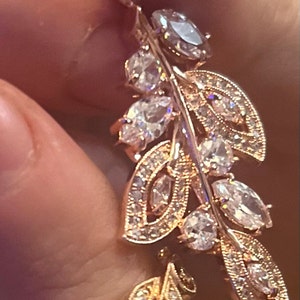 thumbnail image 2 of Silver Dangle Earrings: Crystal Rhinestone Drop Earrings... 2 of 12