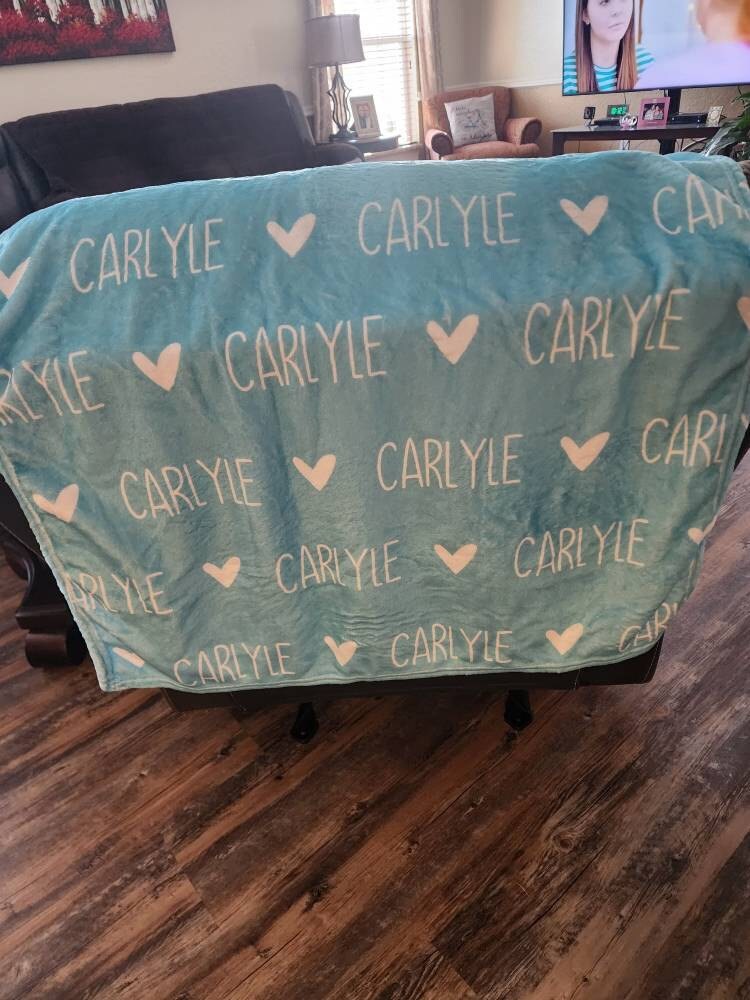 Personalized Girl Name Blanket, Custom Baby Blanket, Newborn Blanket, Girl Blanket Gift, Baby Blanket, Kids Blanket, Christmas Present Gift