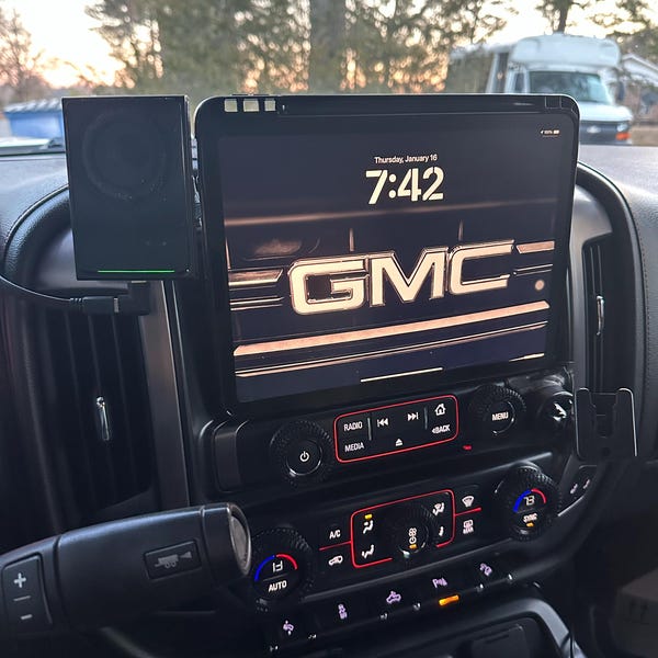 2019 - 2023 Silverado & Sierra Magnetic Tablet Holder (removable) - Etsy