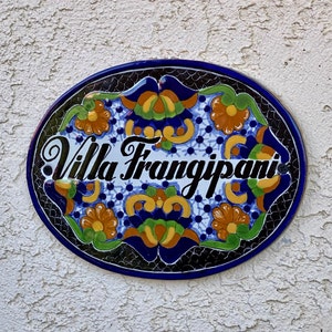 Personalized Talavera Tile House Sign Welcome Sign - Etsy