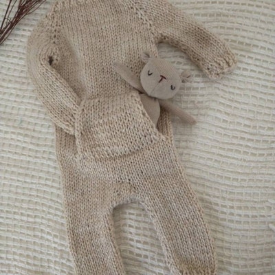 Easy Knitting Pattern Bonnet Bunny Rabbit Size Newborn Child - Etsy