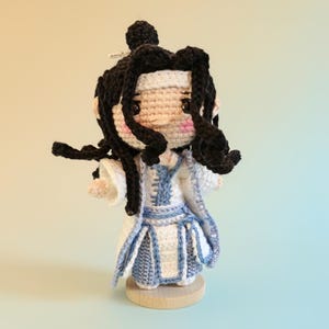 Lan Wangji Crochet Pattern PDF for Mo Dao Zu Shi Inspired Doll