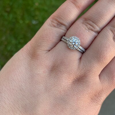 Whisper Thin Moissanite Wedding Band, Dainty 1.2mm Micro Pave Wedding