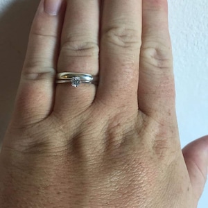 Anillo De Compromiso De Boda Circonita Cubica Plata De Ley Silver 6 | Meses Sin Interés