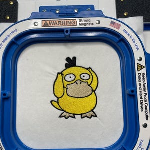 ポケモン コダックの刺繍デザイン、ミシン用ファイル（4サイズ