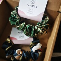 Satin Scrunchies Mit Schleife – Haargummis Für Damen, Elastisch, Schonend Fürs Haar