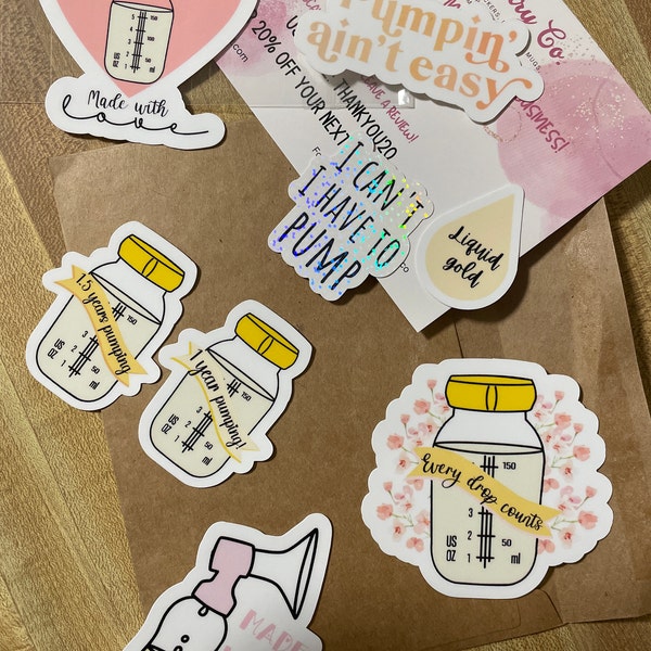 Pumping Milestones Sticker Breastfeeding Milestone Nursing Mama ...
