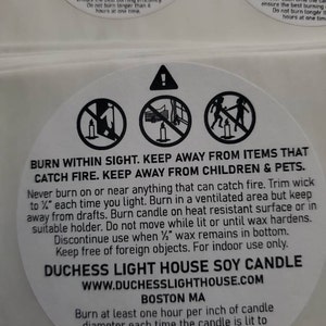 Custom Warning Labels – Keystone Candle Supply