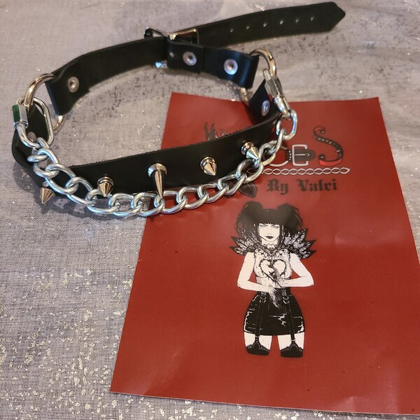 Unisex Spike Leather Bootstrap W/ Chain FREE SHIPPING / SINGLE Boot ...