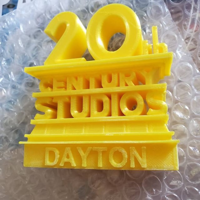 20th Century Fox Style Logo 3D Printed Puzzle W/alphabet and 