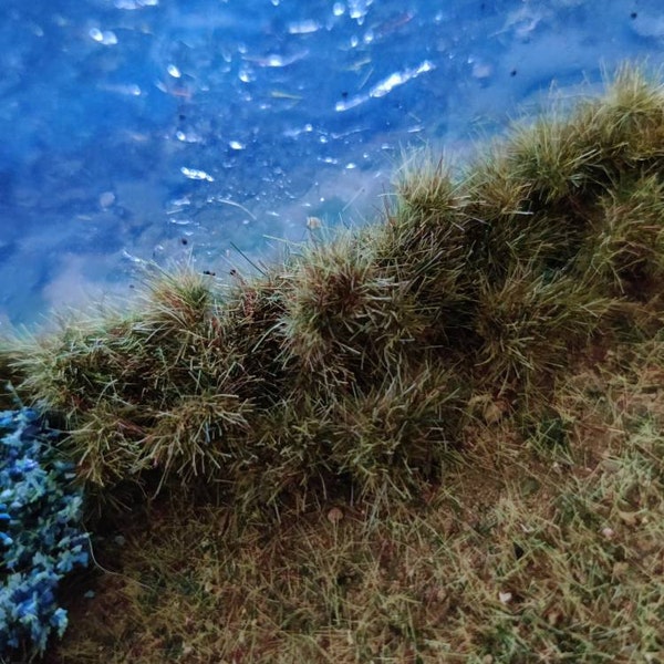 O Scale Model Railroad Static Grass Tufts 6mm - Dry Brown Color For Miniature Basing & Model Scenery The Grass Arena - Foto 10