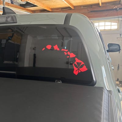 thumbnail image 2 of 2-Pack Hang Loose Shaka Hawaii Vinyl Decals – 5 Inch White – Sticker Dad, USA Made 2 of 6