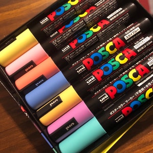 Set posca colores pasteles Pc-5M – Café Maqueta