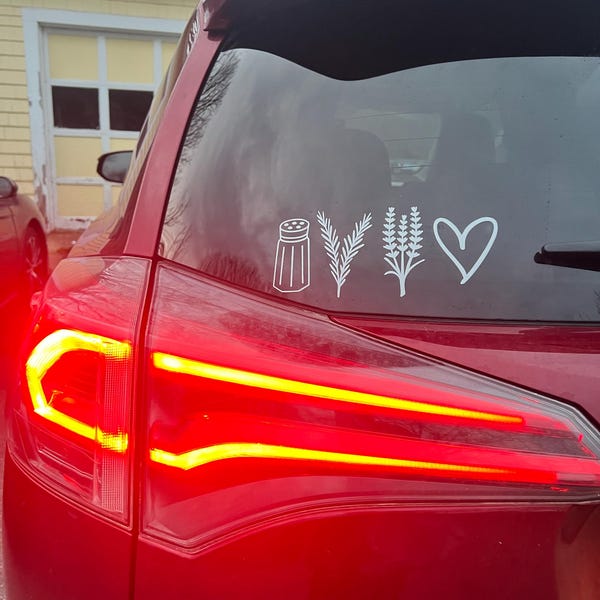 Practical Magic Car Decal: Salt, Rosemary, Lavender, Love Vinyl Sticker ...