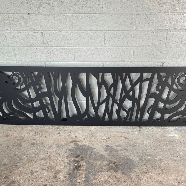 Metal Railing Topper Insert Aluminum Fence Topper Metal Railing Panel, Balcony Insert, Deck Panel ...