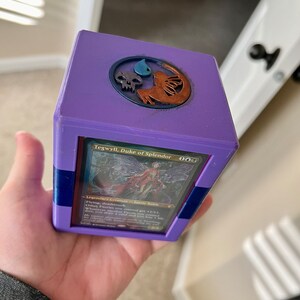 MTG EDH Commander Deck Box W/ Toploader Slot for Stanley Tool - Etsy