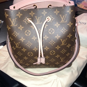 Top Handle for LV Neo Noe Bucket Bag & More Choose Leather Color 3/4 inch  Wide Gold-tone or Silver-tone 16LG Clasps 