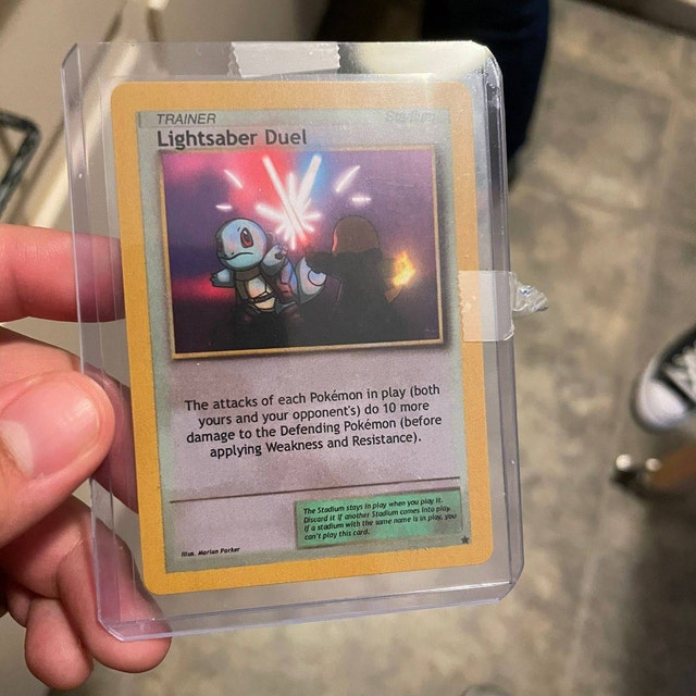 star wars pokemon cards Space Love Card or anyone who could use a little extra encouragement from a galaxy far Custom Pokemon Card POK Fighter