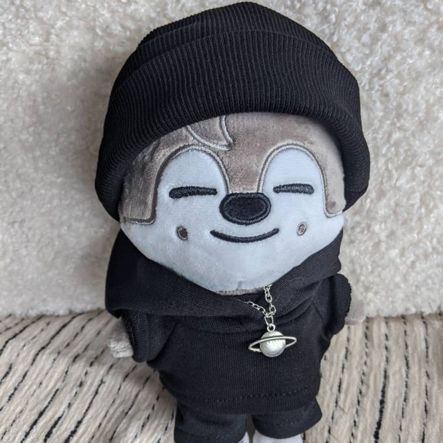 Wolfchan Black Outfit, Bang Chan Hoodie Set, 20cm Doll Wolfchan Black Outfit, Bang Chan Hoodie Set, 20cm Doll