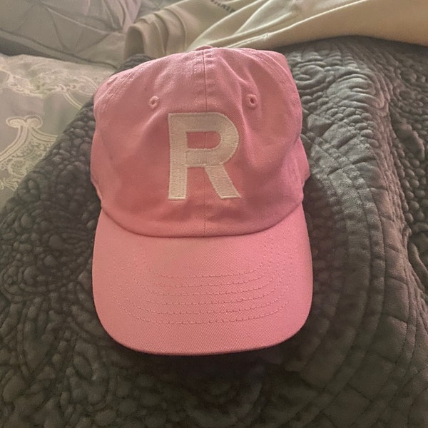 TODDLER Initial Monogram Baseball Cap - Custom Color Hat and Embroidery ...