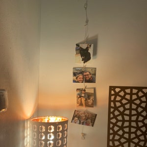 Vertical Cable Photo Display, Room Decor Clothespeg Wire Picture Hanger ...