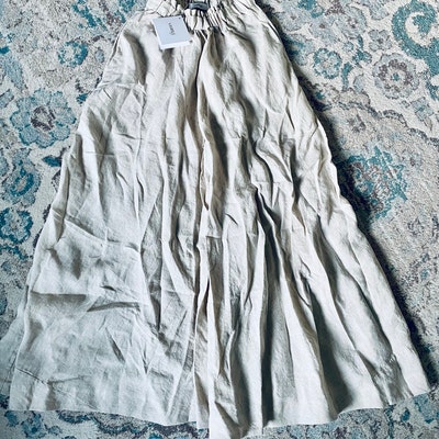 Linen Maxi Skirt, White Linen Skirt, Long Linen Skirt, Linen Skirt for ...