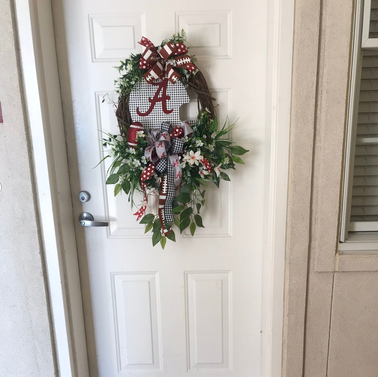 University Wreath, Football Wreath, College Football Wreath, Alabama How Much Does It Cost To Ship A Wreath