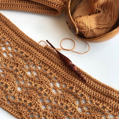 Crochet Pattern pearl Shell Top Stripes Women - Etsy