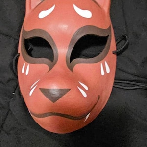 Kitsune Mask Resin Japanese Fox Classic Masks Made to Order white