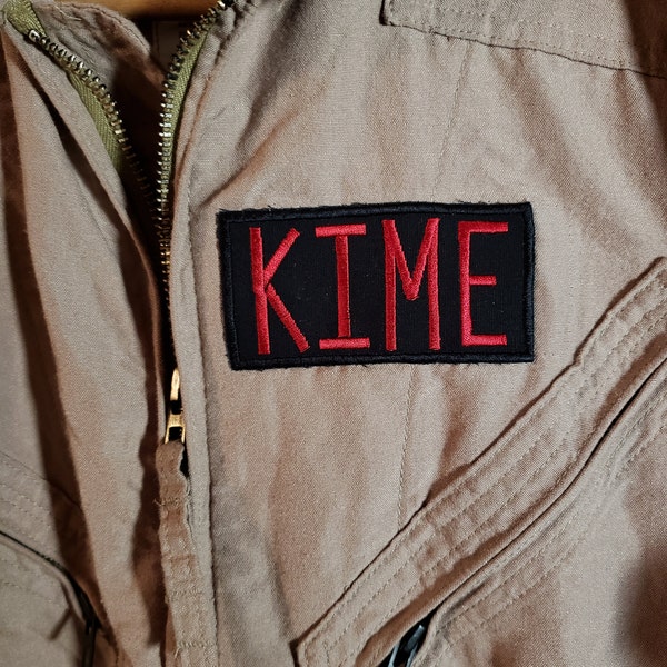 ADULTS Custom Ghostbusters Name Tag Patch - YOUR NAME [Iron-On/Sew-On] 5 Inch