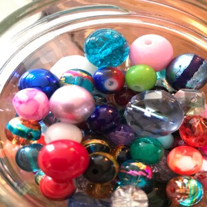 200 Mixed Assorted Bulk Glass Beads | Etsy
