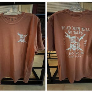 T-shirt Vintage Pirates Des Caraïbes : Jusqu'au Bout Du Monde, Taille L, Bleu, Homme