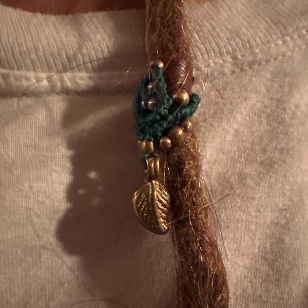 Leather Dread Beads - Simple Loc Jewelry Leather Dreadbead Dreadlock ...