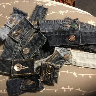 Denim Waist Band Button Closure - Etsy